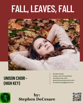 Fall, Leaves, Fall Unison choral sheet music cover